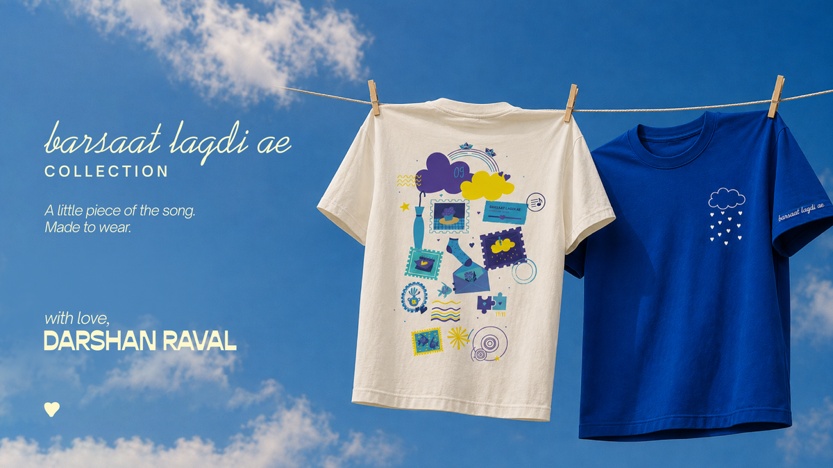 Darshan Raval merch banner